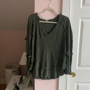 Free People oversized knit top